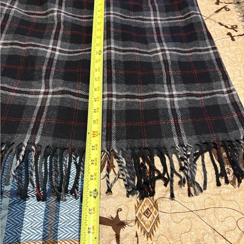 Worthington wool blend plaid maxi skirt with fringe women’s 10 NWT - Picture 8 of 10